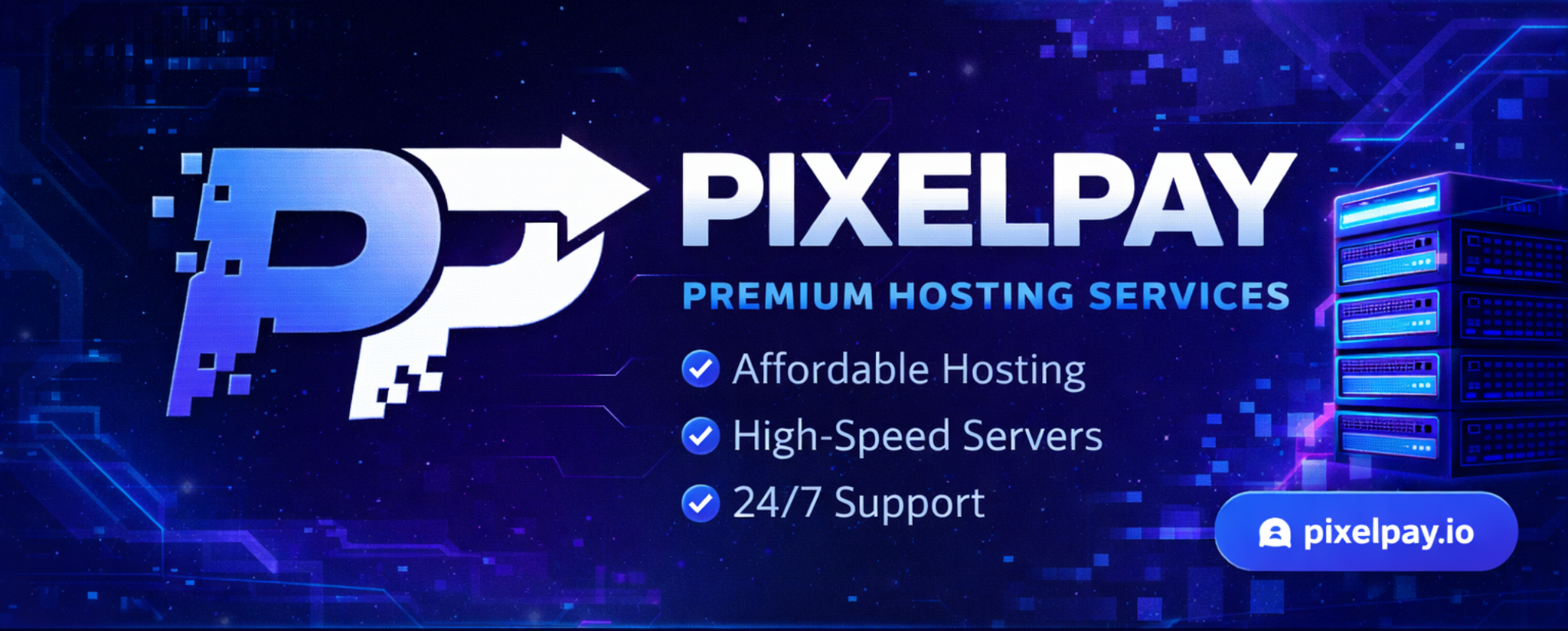PixelPay Hosting Banner
